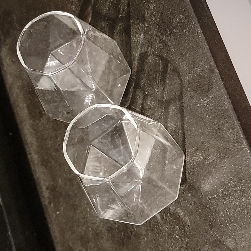Cocktail Glasses, Angled Base
